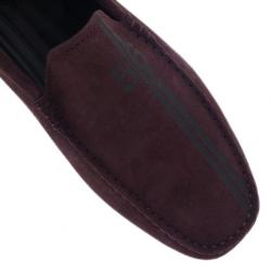 مملوكة مسبقًا حذاء تود جومينو لوفرز فيراري سويدي بني إصدار محدود مقاس 42.5