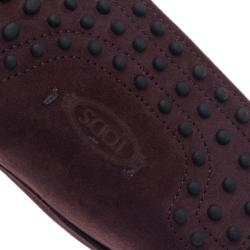 مملوكة مسبقًا حذاء تود جومينو لوفرز فيراري سويدي بني إصدار محدود مقاس 42.5