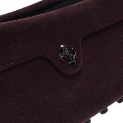 مملوكة مسبقًا حذاء تود جومينو لوفرز فيراري سويدي بني إصدار محدود مقاس 42.5