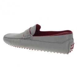 Pre Owned حذاء تود جومينو لوفرز فيراري سويدي رمادي مقاس 43.5