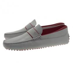 Pre Owned حذاء تود جومينو لوفرز فيراري سويدي رمادي مقاس 43.5