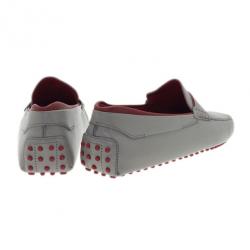 Pre Owned حذاء تود جومينو لوفرز فيراري سويدي رمادي مقاس 43.5