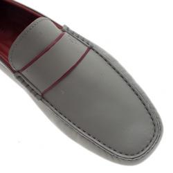 Pre Owned حذاء تود جومينو لوفرز فيراري سويدي رمادي مقاس 43.5