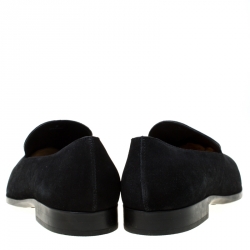 Pre Owned Tod's Black Suede Loafers Size 43