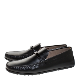 Pre Owned حذاء لوفرز تودز أسود سليب أون مقاس 43