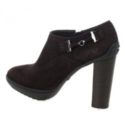 مملوكة مسبقًا Tod's Brown Suede Ankle Boots Size 38