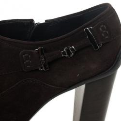 مملوكة مسبقًا Tod's Brown Suede Ankle Boots Size 38