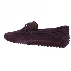 Pre Owned حذاء تودز جلد أرجواني سويدي بفيونكة مقاس 43