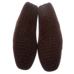 مملوكة مسبقًا حذاء تود جلد سويدي بني فيونكة بدون كعب مقاس 43