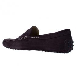 مملوكة مسبقًا حذاء لوفر تودز جلد بني مدبوغ بيني مقاس 42.5