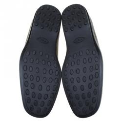 Pre Owned Tod's Brown Leather Lace Up Oxfords Size 40