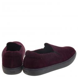 Tod's Purple Suede Slip On Sneakers Size 42.5