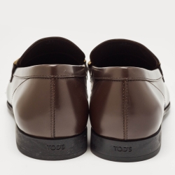 Pre Owned حذاء لوفرز تودز سليب أون تي تايمليس جلد بني