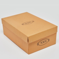 Pre Owned Tod's Black Leather Lace Up Oxfords Size 41