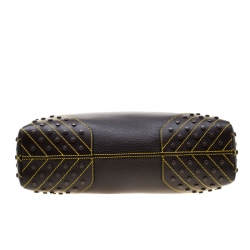 Tod's Dark Brown Leather Envelope Bag