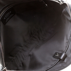 Tod's Black Leather Gommini Briefcase