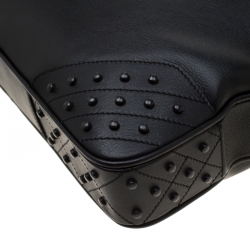 Tod's Black Leather Gommini Briefcase