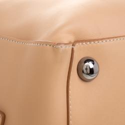 Tod's Beige Leather Large Shopping Tote
