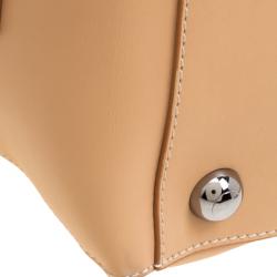 Tod's Beige Leather Large Shopping Tote