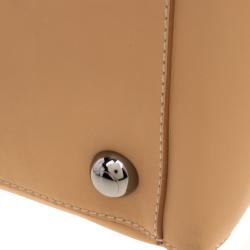 Tod's Beige Leather Large Shopping Tote