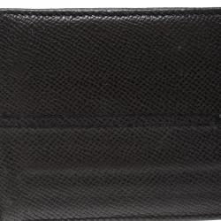 Tod's Dark Grey Leather Money Clip Wallet
