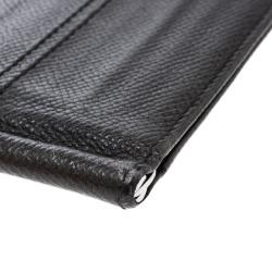Tod's Dark Grey Leather Money Clip Wallet