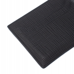 Tod's Dark Grey Textured Leather Cardholder 