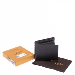 Tod's Brown Leather Bifold Wallet