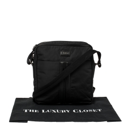 Tod's Black Nylon and Leather Pocket Messenger Bag