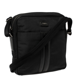 Tod's Black Nylon and Leather Pocket Messenger Bag