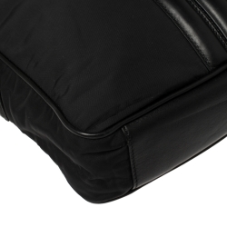 Tod's Black Nylon and Leather Pocket Messenger Bag
