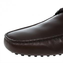 Pre Owned Tod's Brown Leather Loafers Size 46