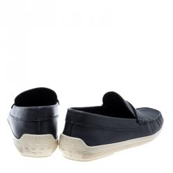 مملوكة مسبقًا Tod's Blue Leather Penny Loafers Size 43