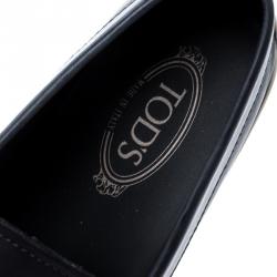 مملوكة مسبقًا Tod's Blue Leather Penny Loafers Size 43