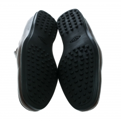 Pre Owned حذاء لوفرز تودز بيني جلد بني مقاس 47