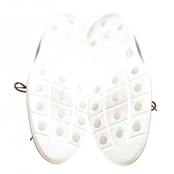 Pre Owned Tod's Brown Brogue Leather Wing Tip Derby Size 45.5