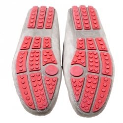 Pre Owned حذاء تود جومينو لوفرز فيراري سويدي رمادي مقاس 43.5