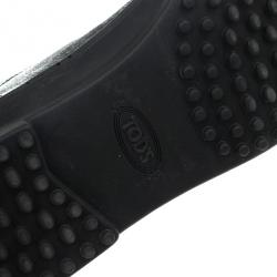 مملوكة مسبقًا Tod's Black Patent Knee Length Boots Size 38.5