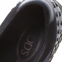 Pre Owned حذاء رياضي تودز أربطة قماش/ جلد أزرق مقاس 41