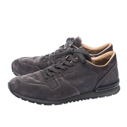 Tod's Dark Grey Suede Trainer Lace Up Sneakers Size 44.5
