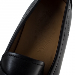 Pre Owned Tod’s Black Leather Penny Loafers Size 43