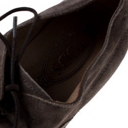 مملوكة مسبقًا  حذاء أوكسفورد تودز برباط سويدي رصاصي مقاس 42