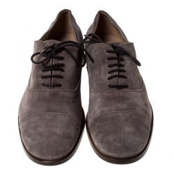 مملوكة مسبقًا  حذاء أوكسفورد تودز برباط سويدي رصاصي مقاس 42