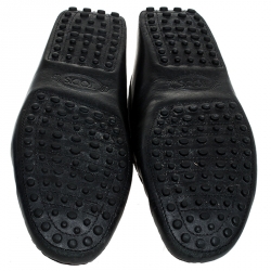 Pre Owned حذاء لوفرز تودز بيني جلد ثنائي اللون مقاس 41