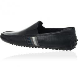 Pre Owned Tod's Black Leather Loafers Size 41
