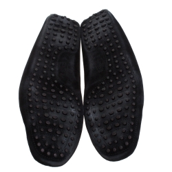 مملوكة مسبقًا حذاء لوفرز تودز سويدي آسود جومينو بفيونكة مقاس 44