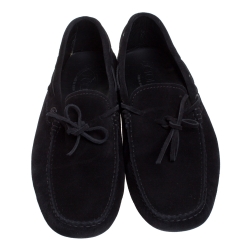 مملوكة مسبقًا حذاء لوفرز تودز سويدي آسود جومينو بفيونكة مقاس 44