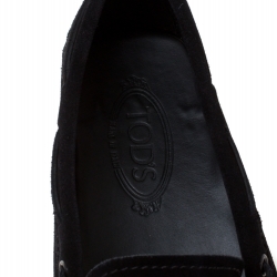 مملوكة مسبقًا حذاء لوفرز تودز سويدي آسود جومينو بفيونكة مقاس 44