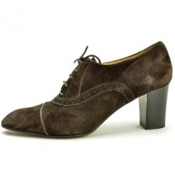 Pre Owned Tod's Brown Suede Brogue Oxford Shoes Size 39