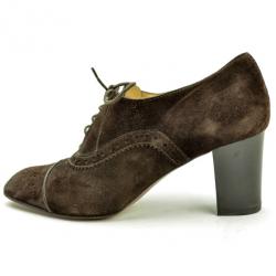 Pre Owned Tod's Brown Suede Brogue Oxford Shoes Size 39